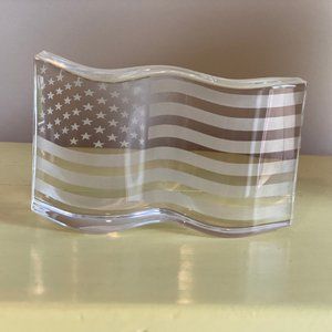 Steuben Glass American Flag